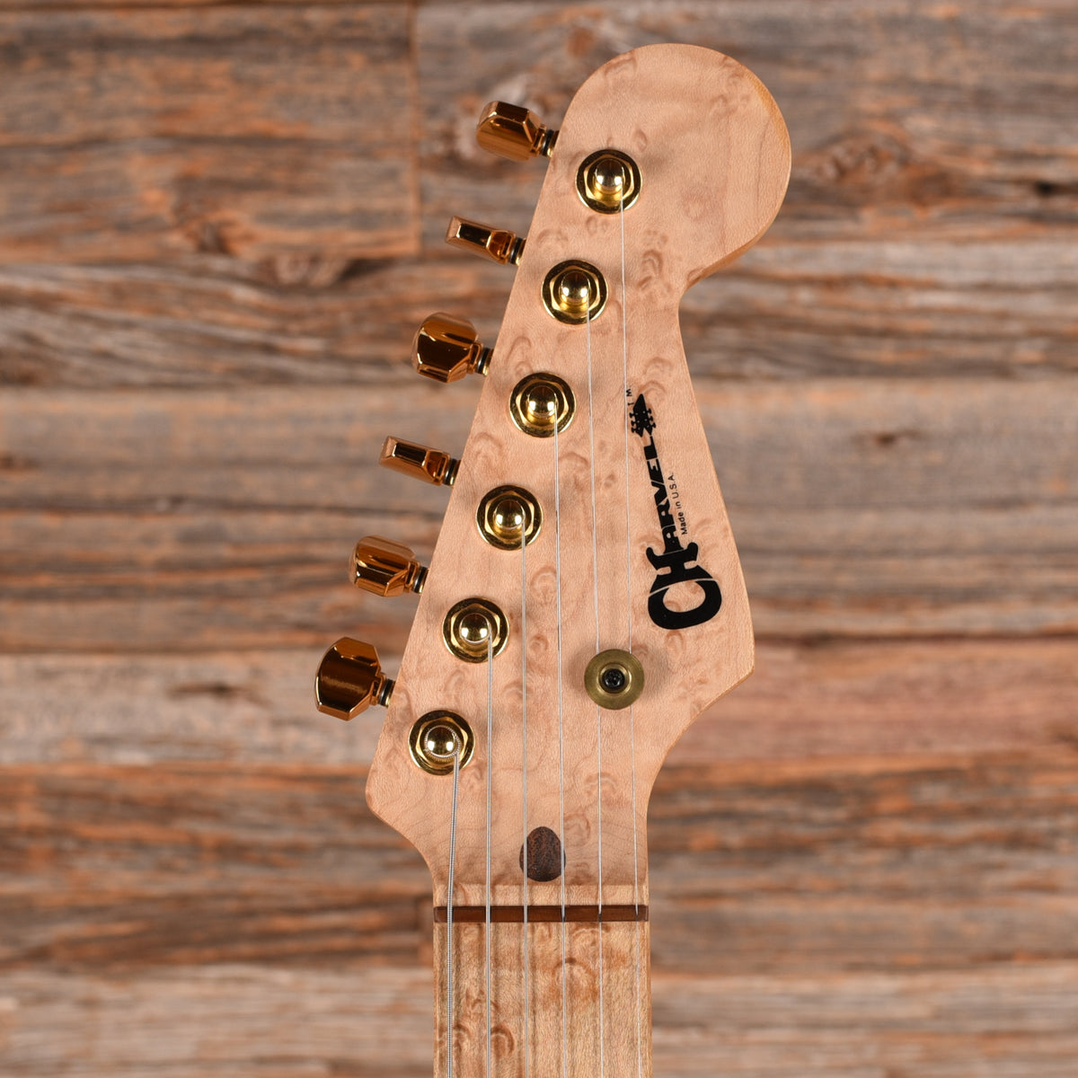 Charvel San Dimas S-Style Grover Jackson Flamed Maple Top Painted By Dan Lawrence Transparent Blue 1980s Electric Guitars