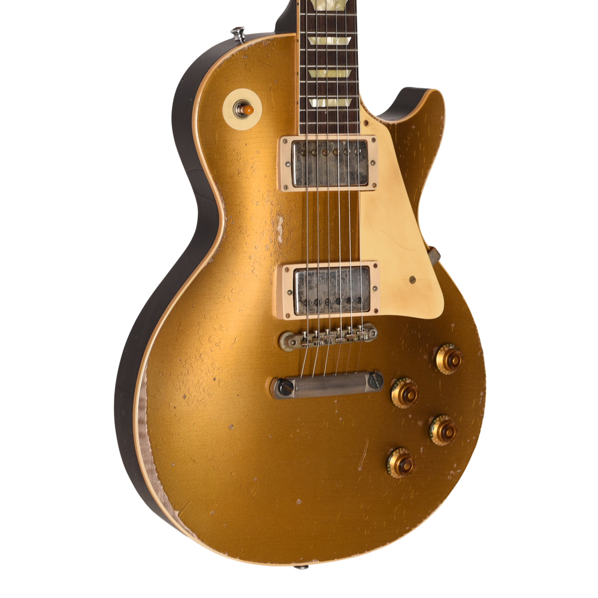 Gibson Custom Shop M2M 1957 Les Paul Standard Gold Top Dark Back Murphy Lab Ultra Heavy Aged Electric Guitars