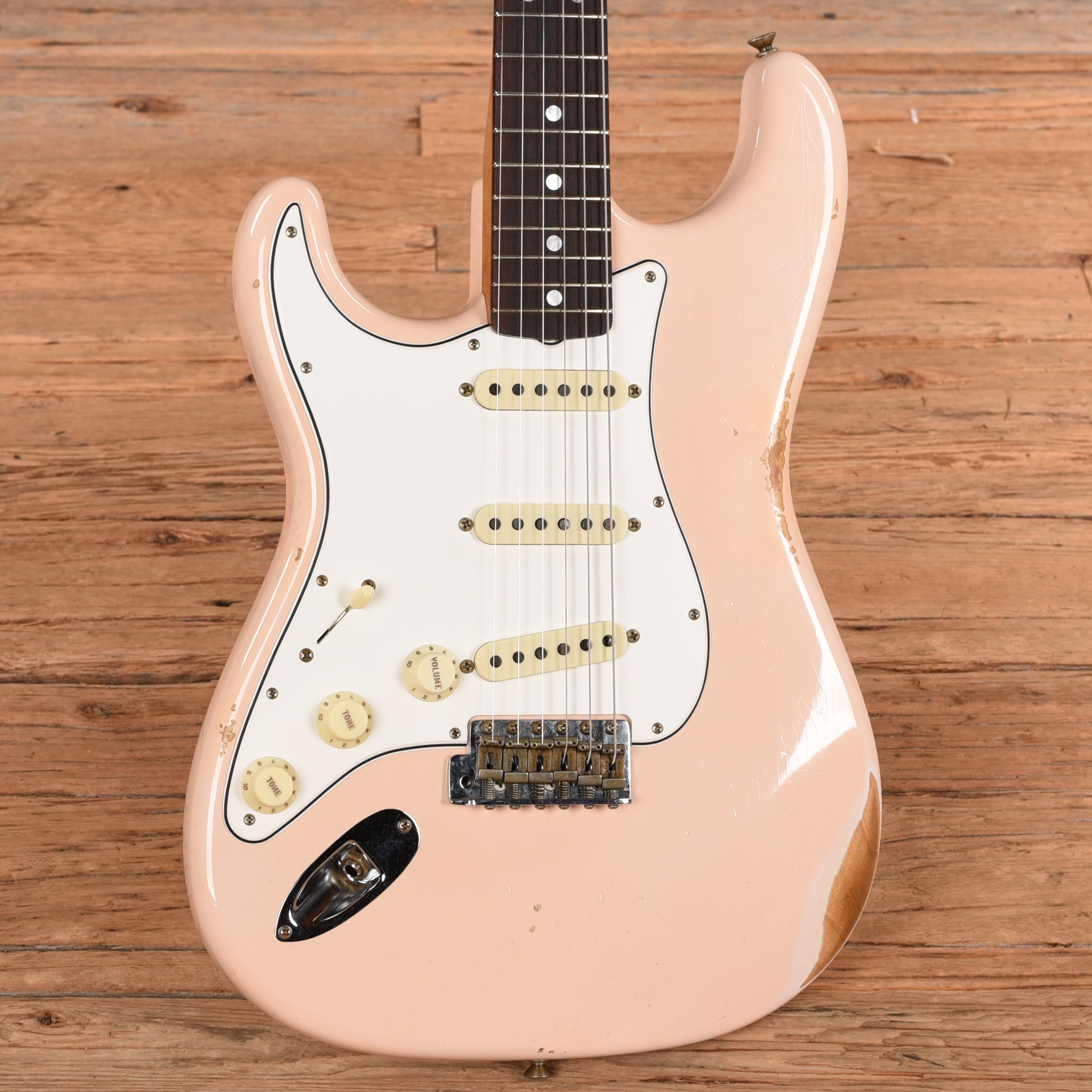 Fender Custom Shop '64 Stratocaster Faded Shell Pink 2023 LEFTY