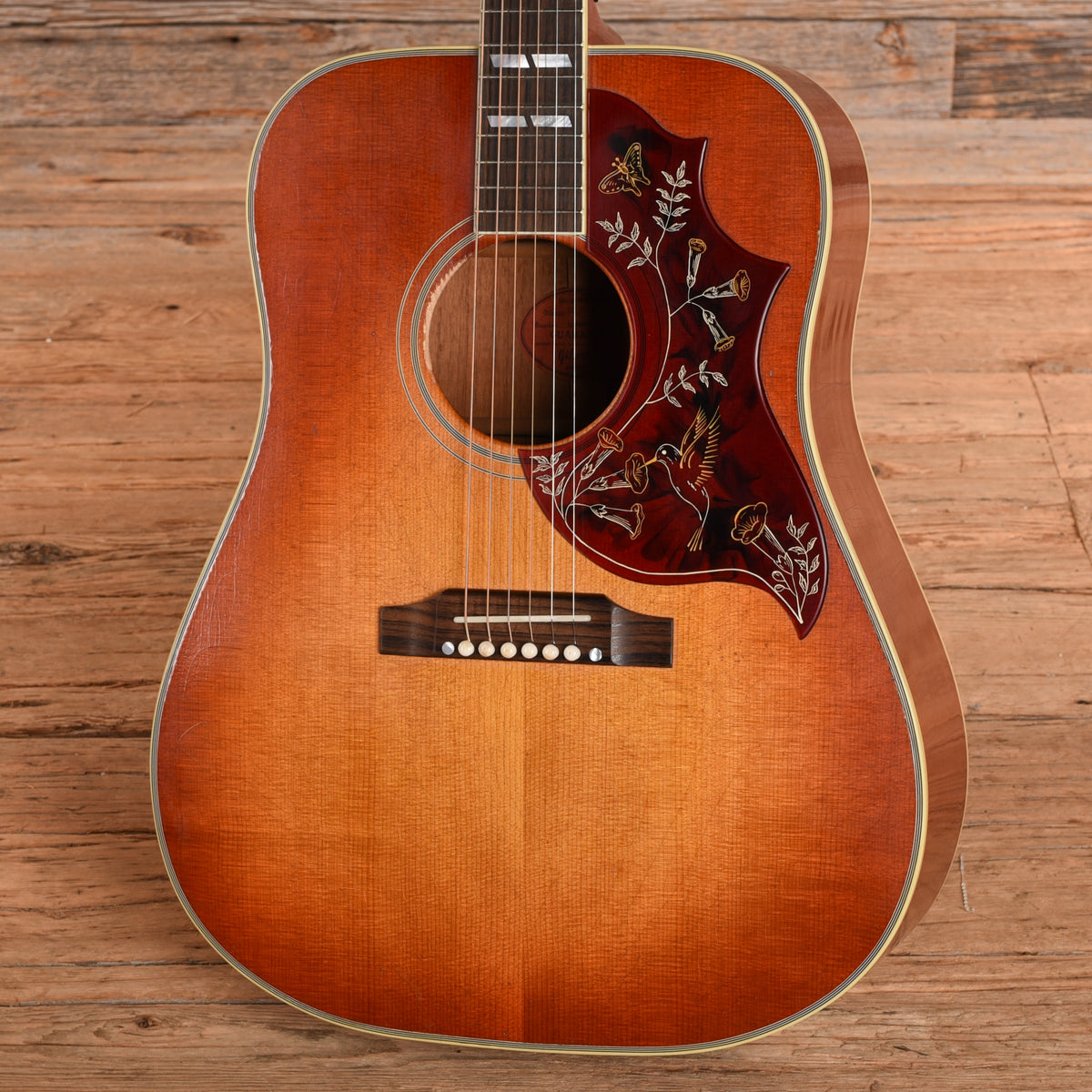 Gibson Custom Murphy Lab '60 Hummingbird Reissue Light Aged Aged Cherry Sunburst 2024 Acoustic Guitars