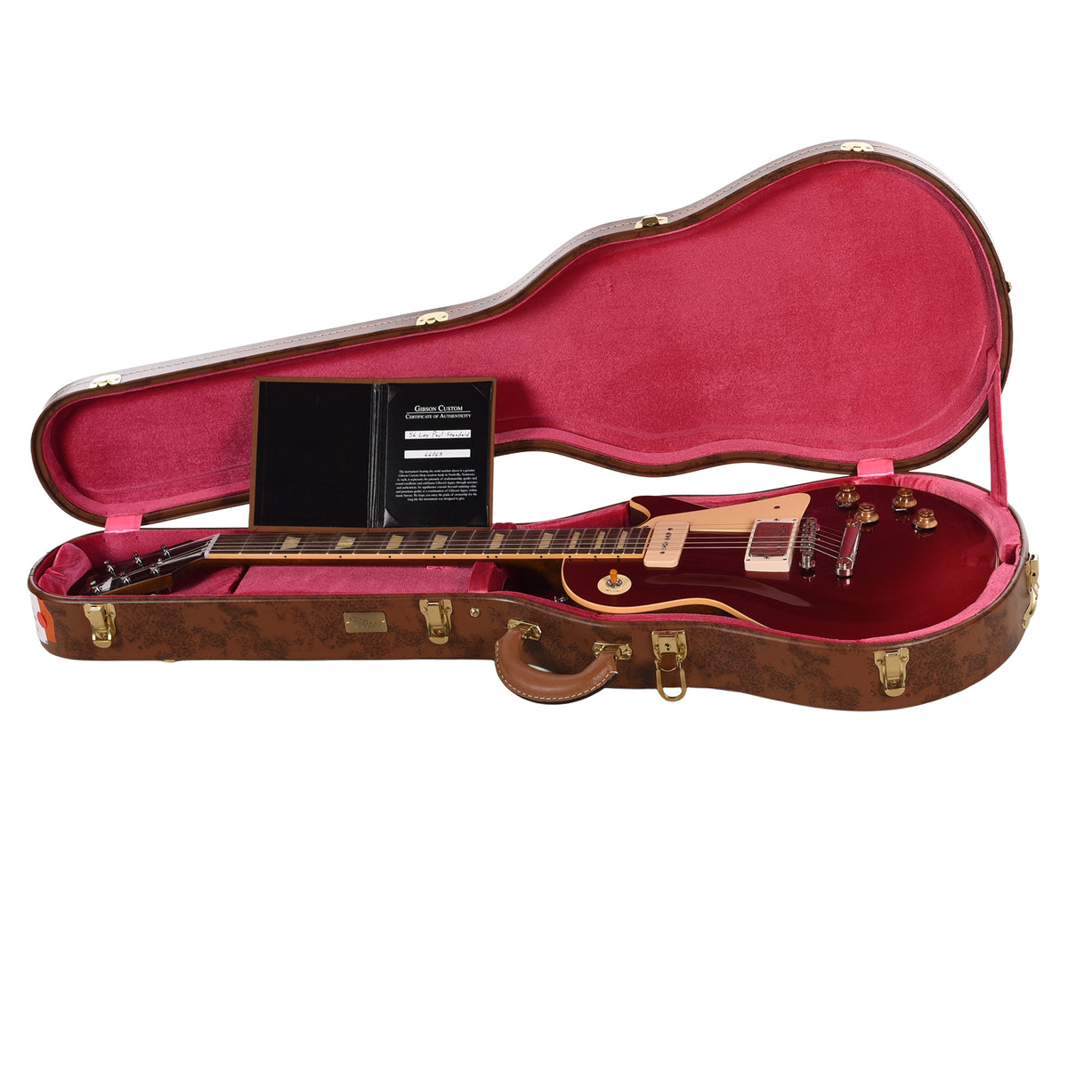 Gibson Custom Shop 1956 Les Paul Standard "CME Spec" Antique Candy Apple Red VOS w/P90 Neck & Custom "S" Bucker Bridge Electric Guitars