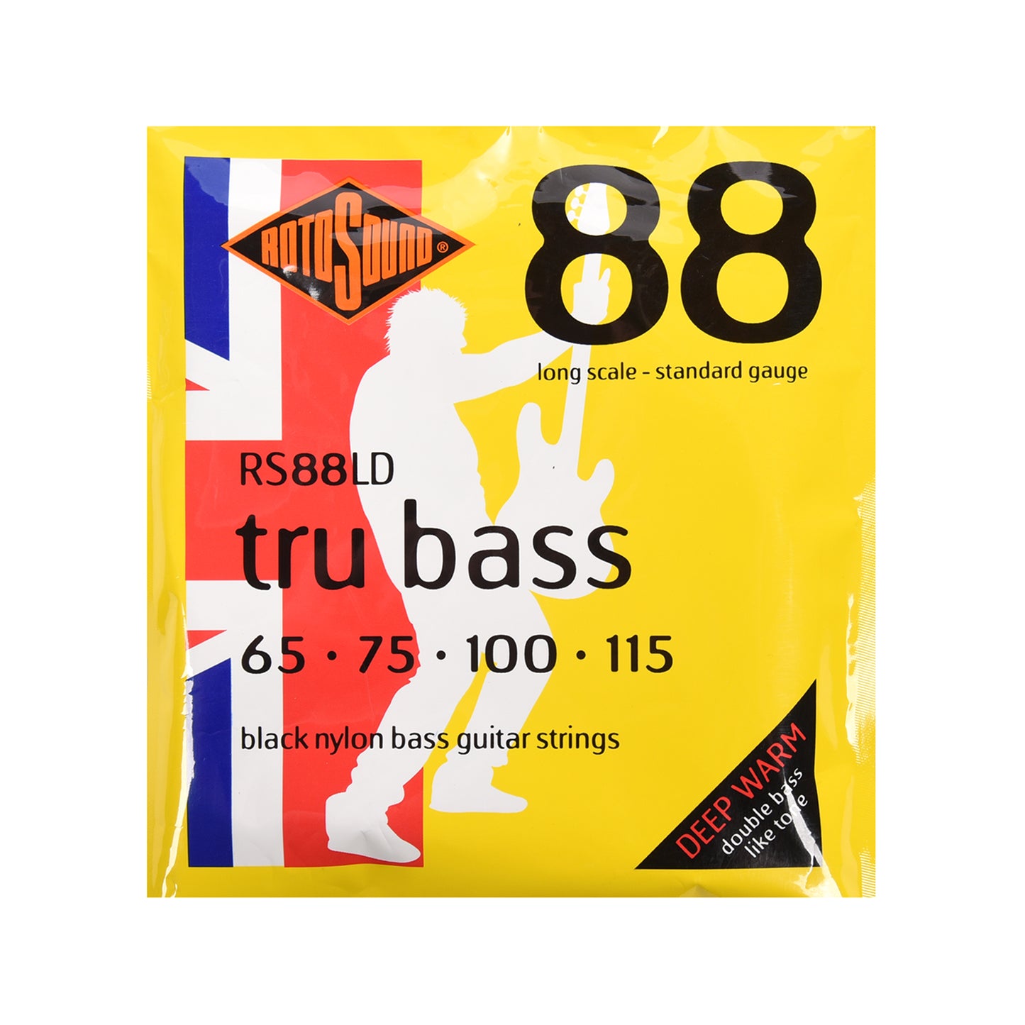 Rotosound RS88LD Trubass Bass Strings Long Scale Black Nylon 65-115