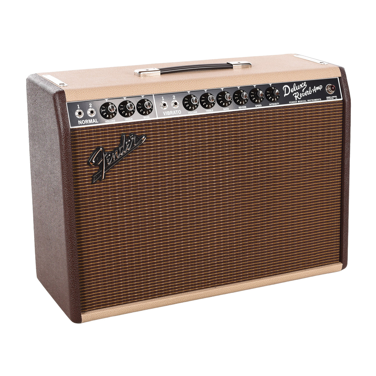Fender FSR Limited Edition '65 Deluxe Reverb 22w 1x12 Combo Amp Two-Tone Vanilla/Cocoa w/G12-65 Speaker Amplifiers