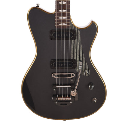 Powers Electric A-Type Custom Two Tone Light/Dark Graphite Metallic w/PF42 Pickups Electric Guitars