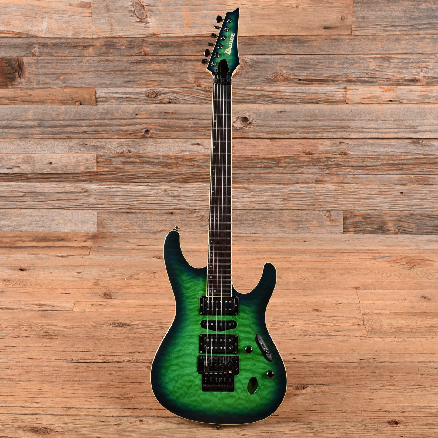 Ibanez Prestige S6570Q Green Burst 2017