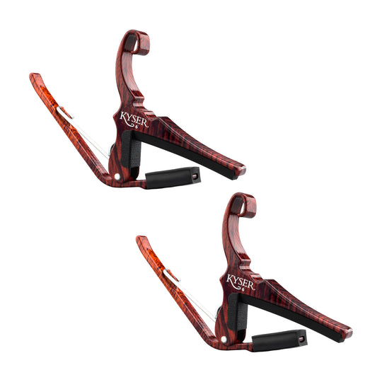 Kyser Rosewood Quick-Change Capo 2 Pack Bundle