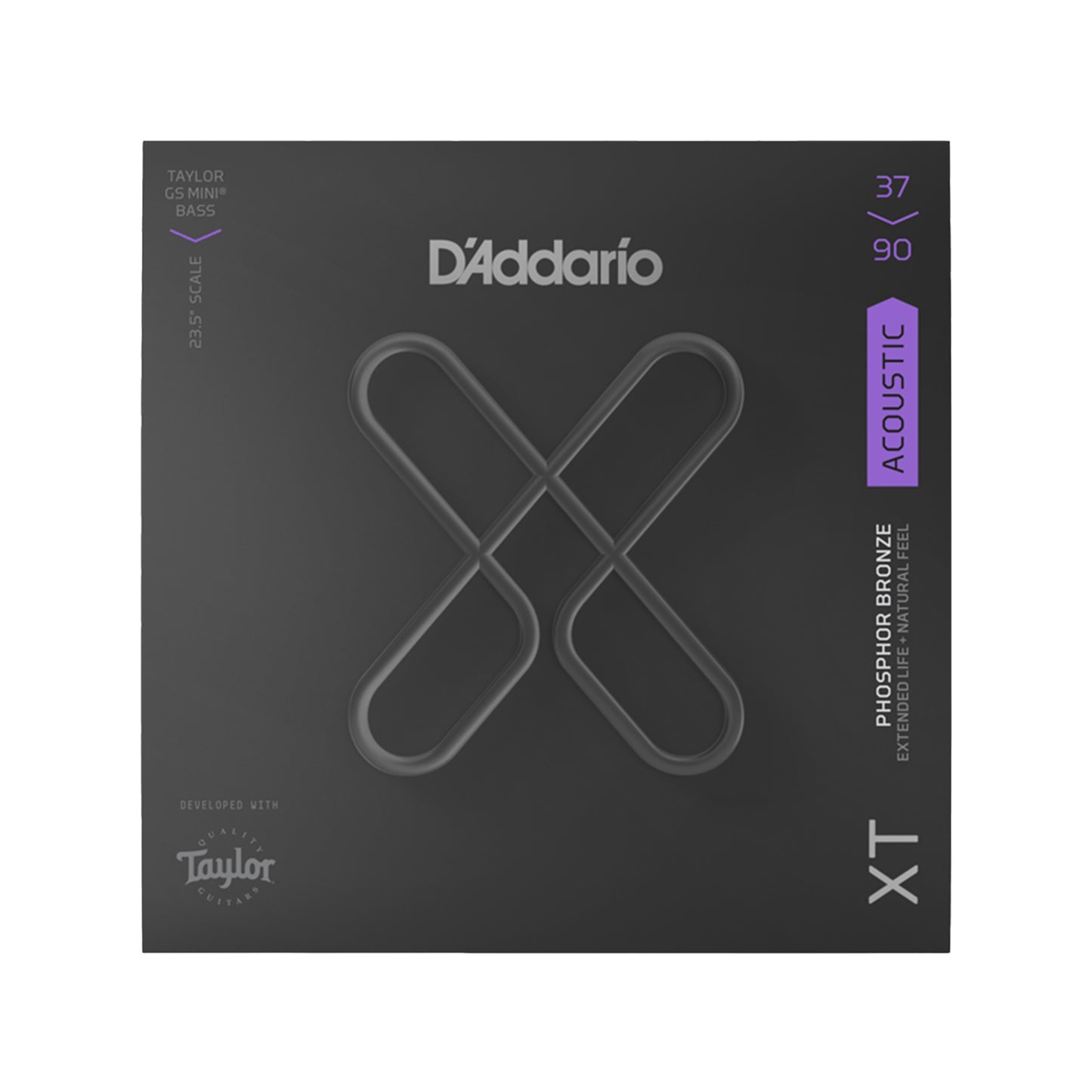 D'Addario XTB3790GS Acoustic Bass Taylor GS Mini Phosphor Bronze 37-90 Custom Light