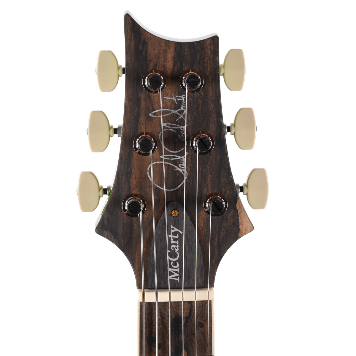 PRS Wood Library McCarty Tremolo Flame 10-Top Emerald w/"408" Switching, Natural Back & Stained Neck Electric Guitars