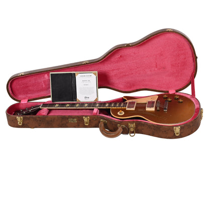 Gibson Custom Shop M2M 1957 Les Paul Standard Gold Top Dark Back Murphy Lab Ultra Heavy Aged Electric Guitars