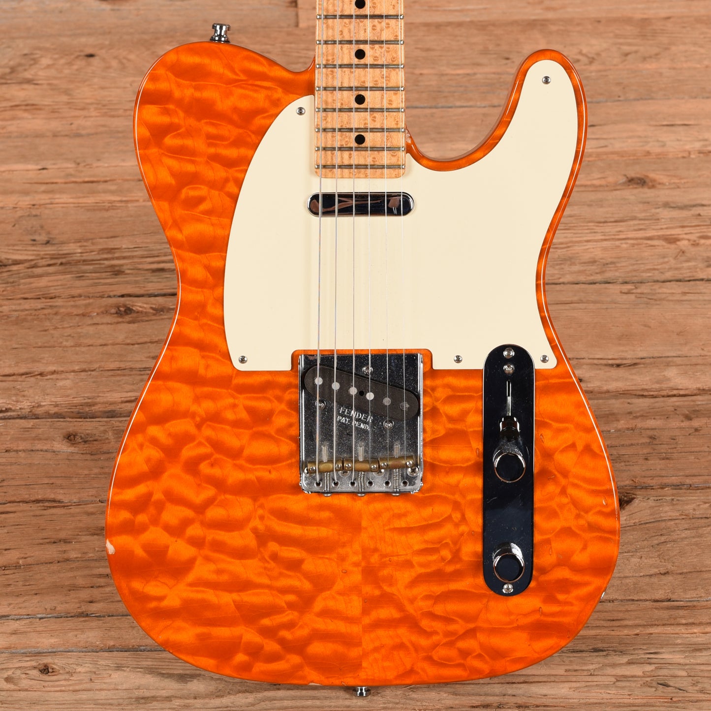 Fender Greg Fessler Masterbuilt Telecaster Pro Quilted Maple Top Quilted Orange 2010