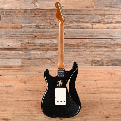 Fender Custom Shop 2018 Limited 1960 Roasted Stratocaster Heavy Relic Aged Black Black 2018 Electric Guitars