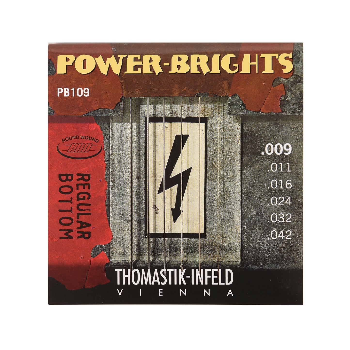 Thomastik PB109 Power Brights Round Wound Light 9-42
