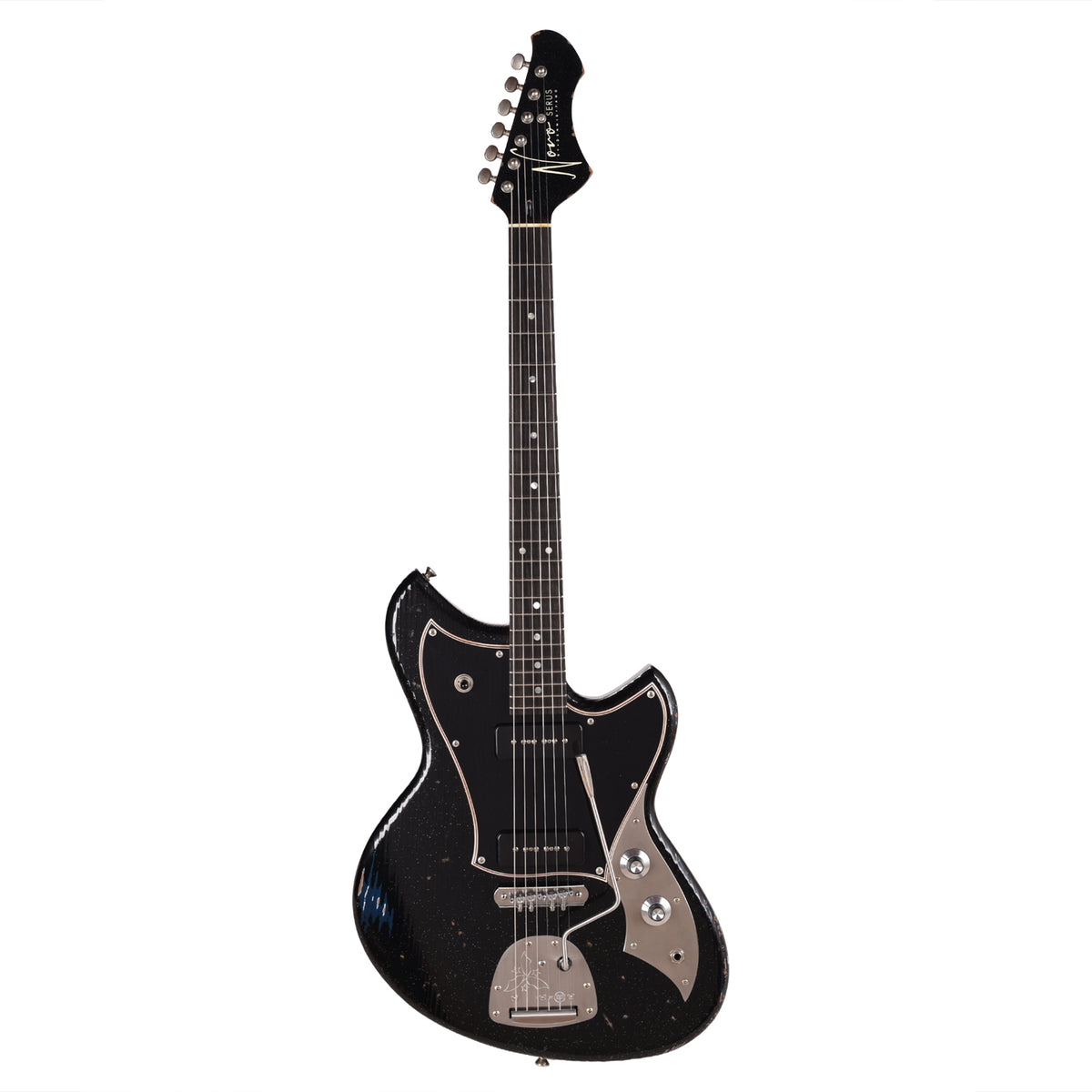 Novo Serus J Starry Night Over Lake Como Blue Medium Distress w/ Fralin P-90 Pickups Electric Guitars