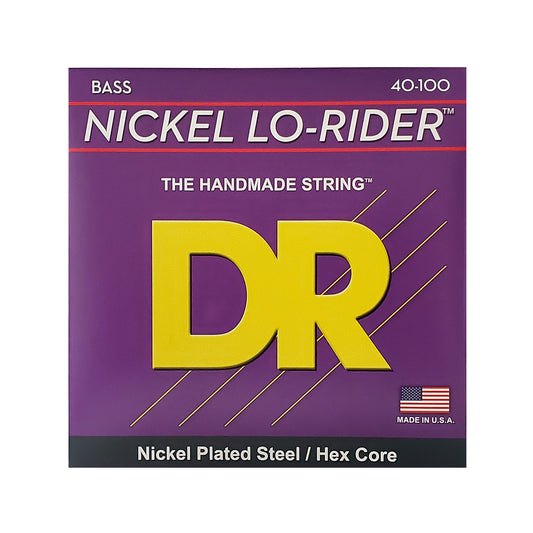 DR Strings NLH-40 Nickel Lo-Riders Bass Lite 40-100