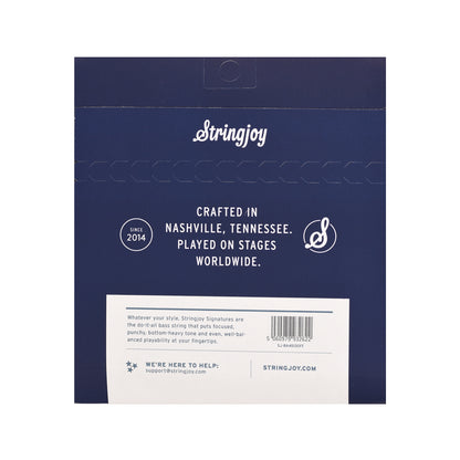 Stringjoy Signatures Light Gauge 45-130 5-String Fanned Fret Scale Nickel Wound Bass Guitar Strings