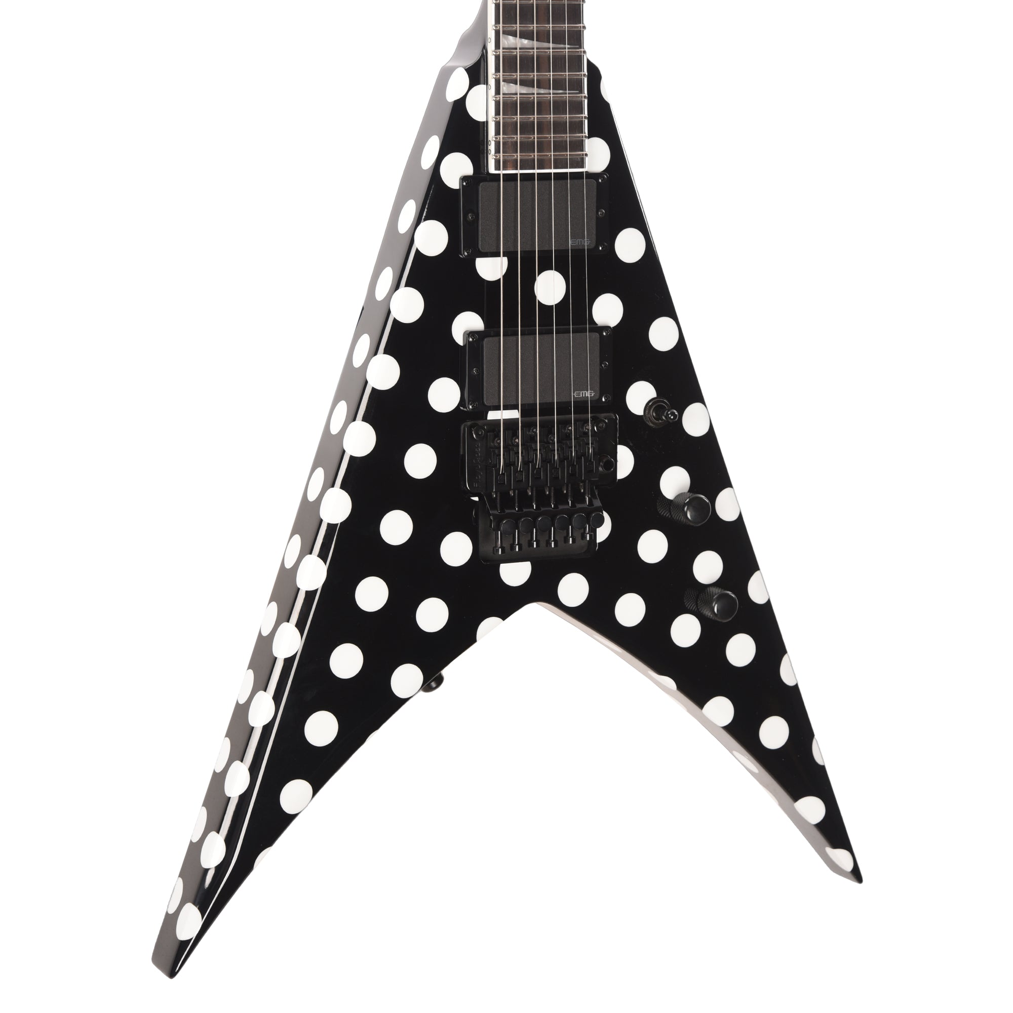 Jackson Limited Edition Pro Series Artist Signature Phil Demmel KV King V Polka Dot