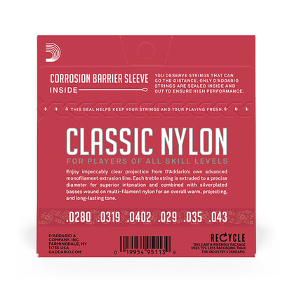 D'Addario EJ27N Classic Nylon Strings Normal Tension