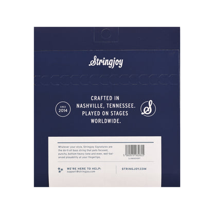 Stringjoy Signatures Heavy Gauge 50-110 4-String Fanned Fret Nickel Wound Bass Guitar Strings