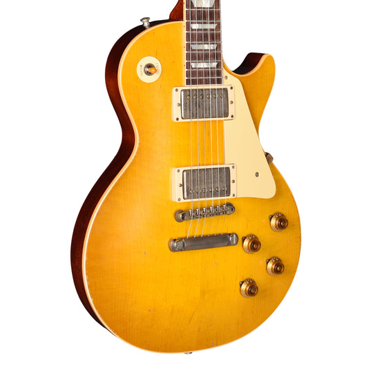 Gibson Custom Shop Murphy Lab 1958 Les Paul Standard Reissue Lemon Burst Light Aged Electric Guitars