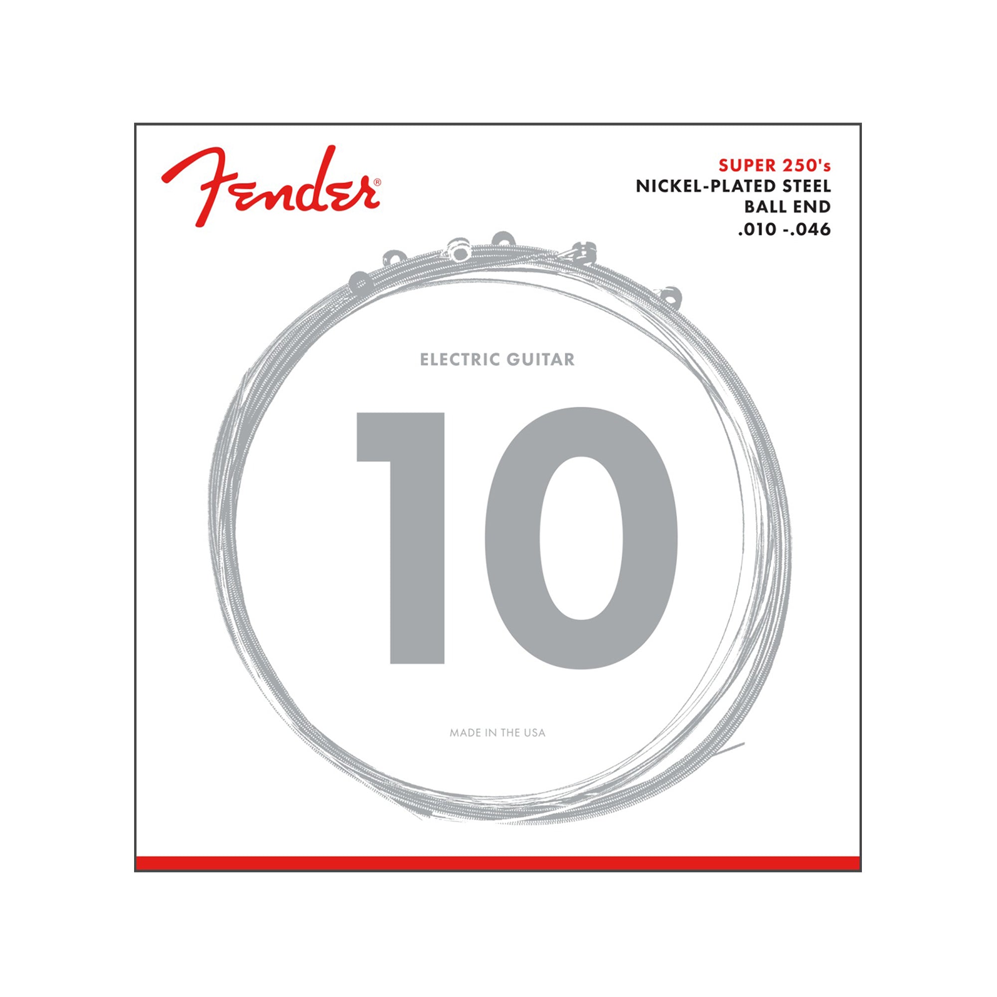 Fender 250R Nickel Plated Electric Guitar Strings 10-46