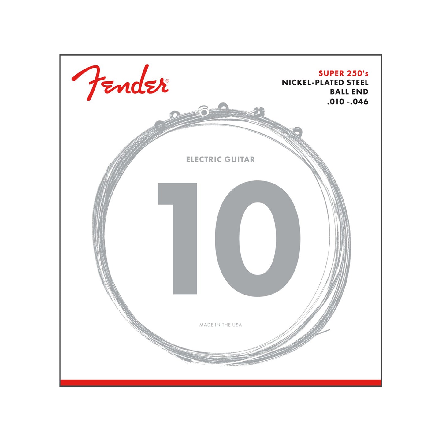 Fender 250R Nickel Plated Electric Guitar Strings 10-46