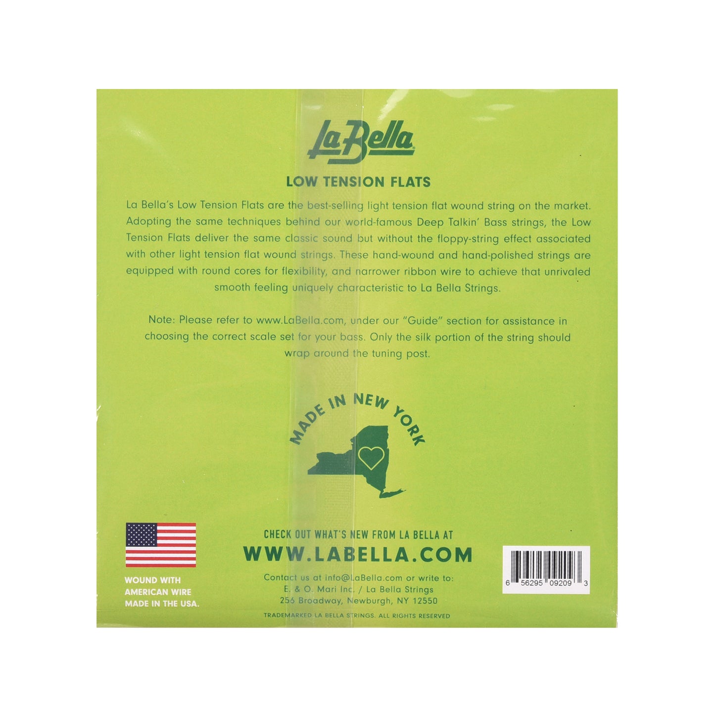 La Bella LTF-4A-S Low Tension Flexible Flats Short Scale 42-100