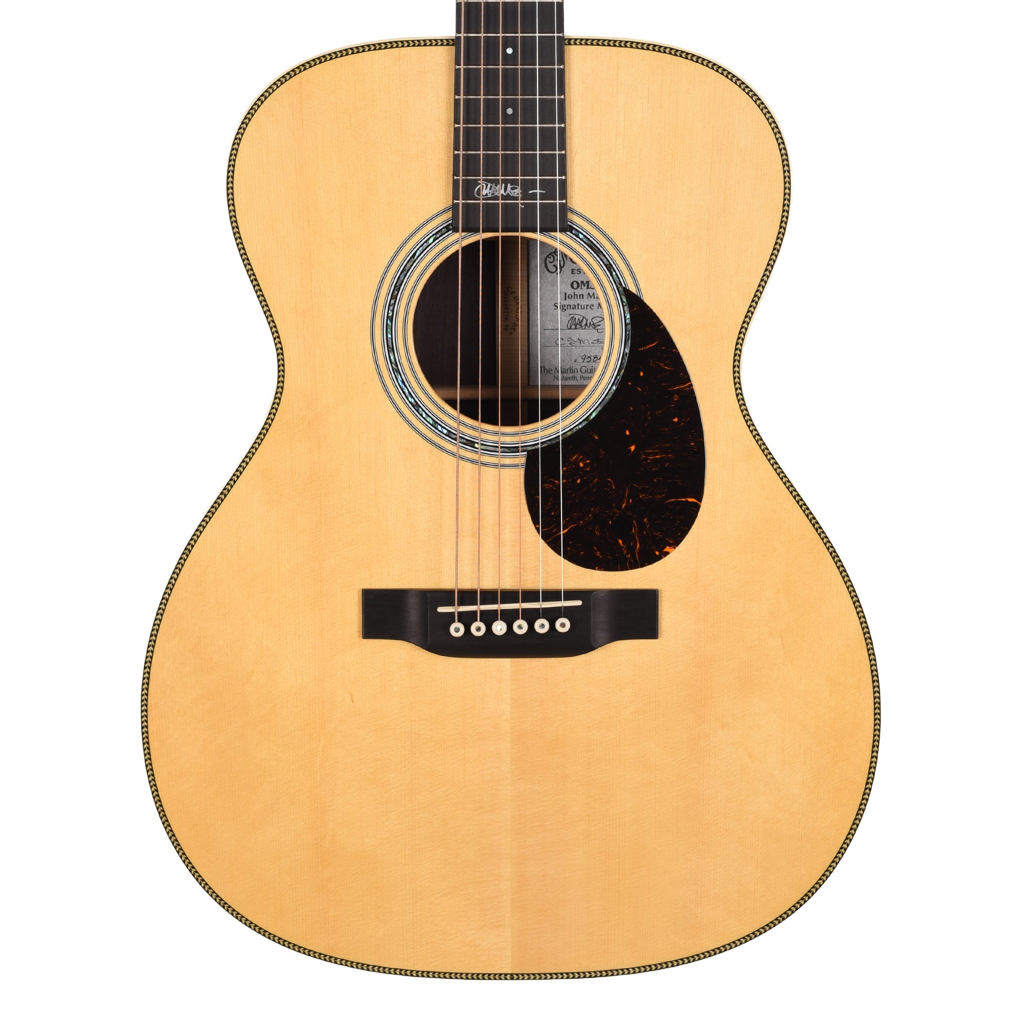 Martin OMJM John Mayer Signature Engelmann Spruce/Rosewood Antique Toner Natural Acoustic Guitars