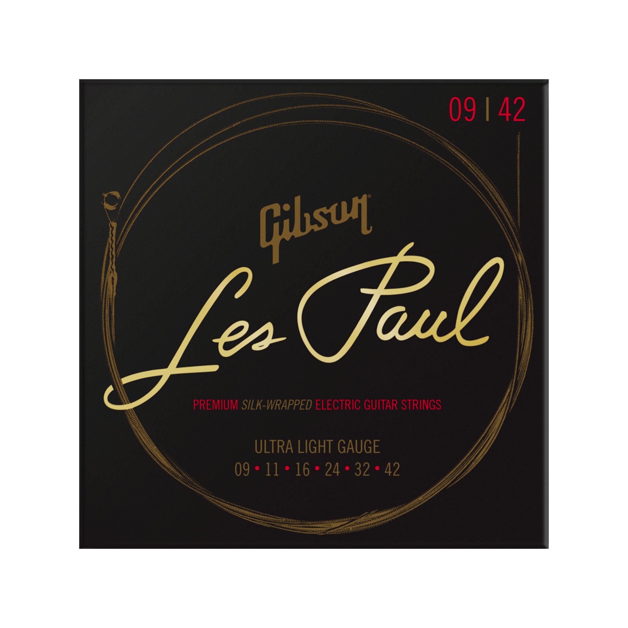 Gibson Les Paul Premium Electric Guitar Strings Ultra-Light