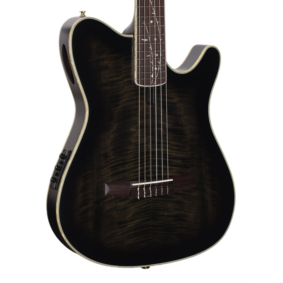 Ibanez TOD20FMNBFL Tim Henson Signature FRH Acoustic-Electric Guitar Black Burst Fade Low Gloss Acoustic Guitars