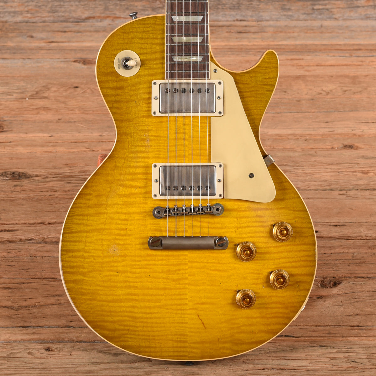 Gibson Gibson Custom Murphy Lab '59 Les Paul Standard Reissue Heavy Aging Green Lemon 2023 Electric Guitars
