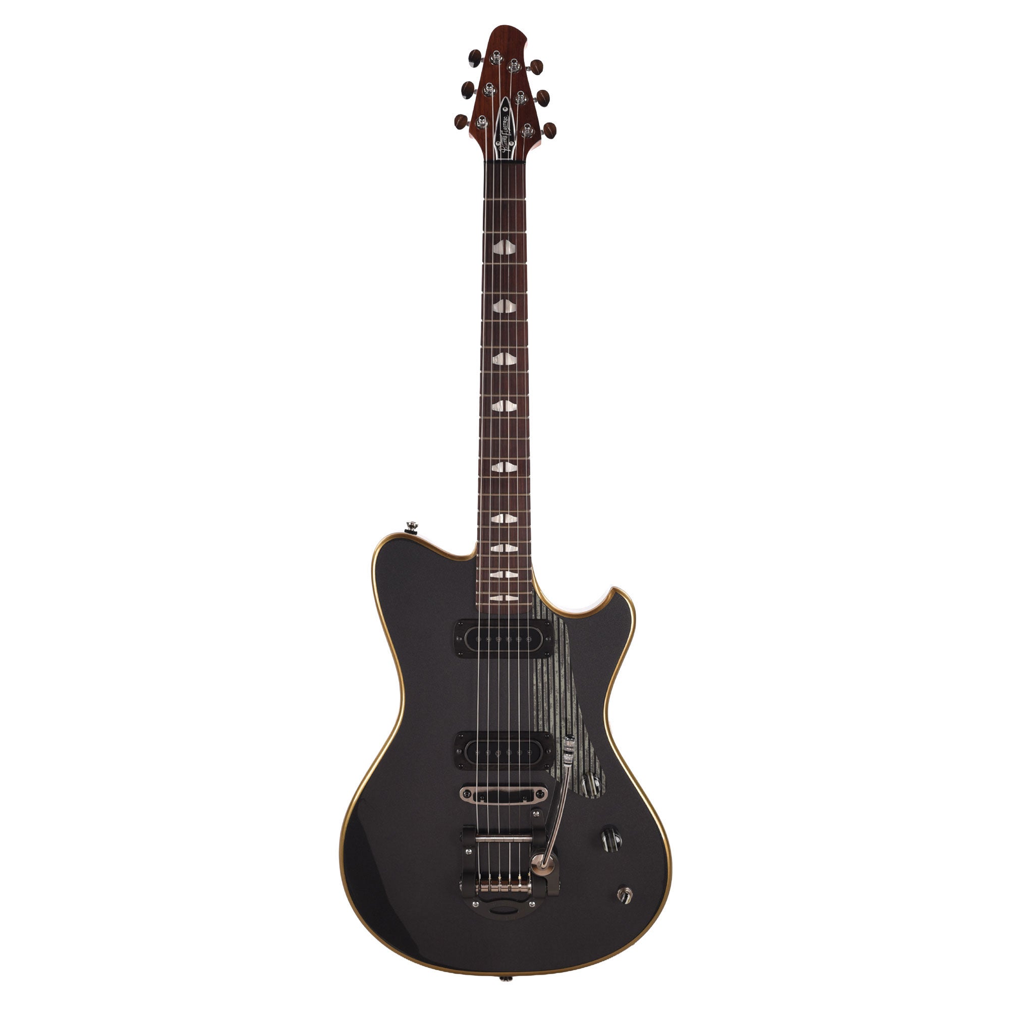 Powers Electric A-Type Custom Two Tone Light/Dark Graphite Metallic w/PF42 Pickups Electric Guitars
