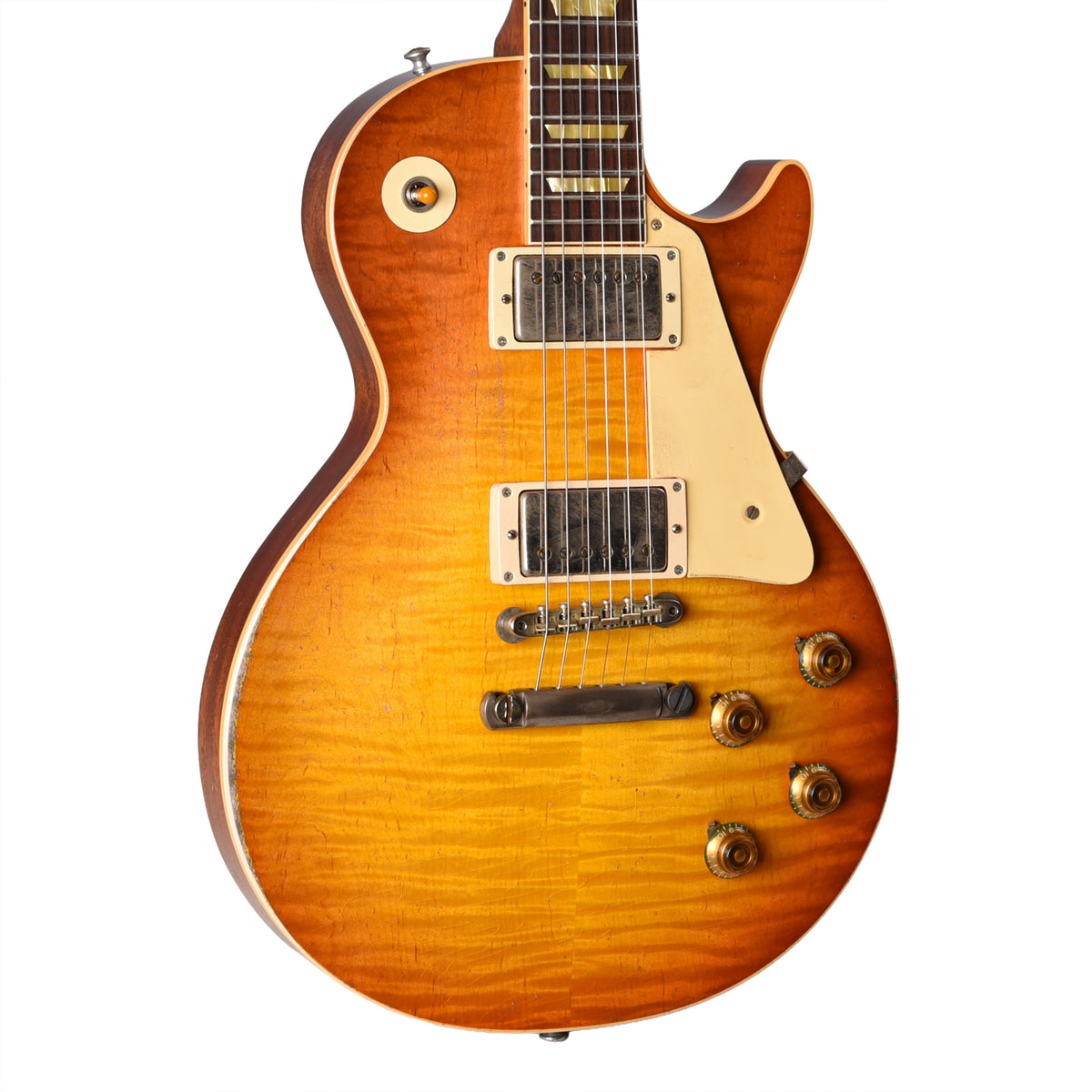 Gibson Custom Shop Limited Edition 1959 Les Paul Standard Reissue Heavy Aged Faded Peach Burst w/AAA Figured Maple Top Electric Guitars