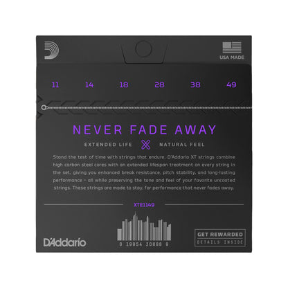 D'Addario XT Nickel Plated Steel Electric Guitar Strings, Medium 11-49