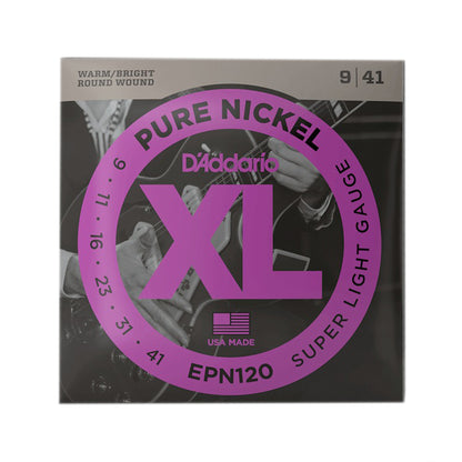 D'Addario EPN120 Pure Nickel Electric 9-41 Super Light