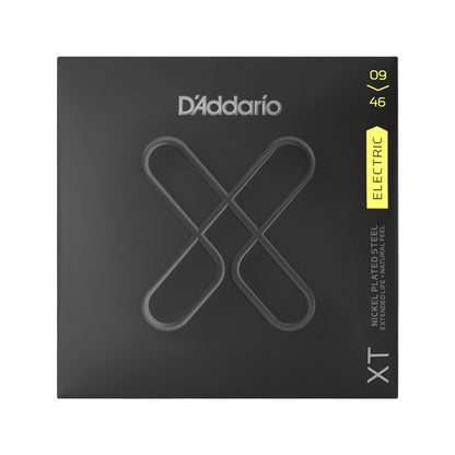 D'Addario XT Nickel Plated Steel Electric Guitar Strings Super, Light Top/Regular Bottom 9-46