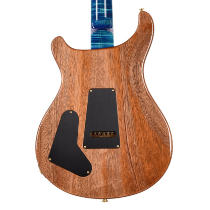 PRS Wood Library McCarty Tremolo Flame 10-Top Arctic Blue w/"408" Switching, Stained Neck Electric Guitars