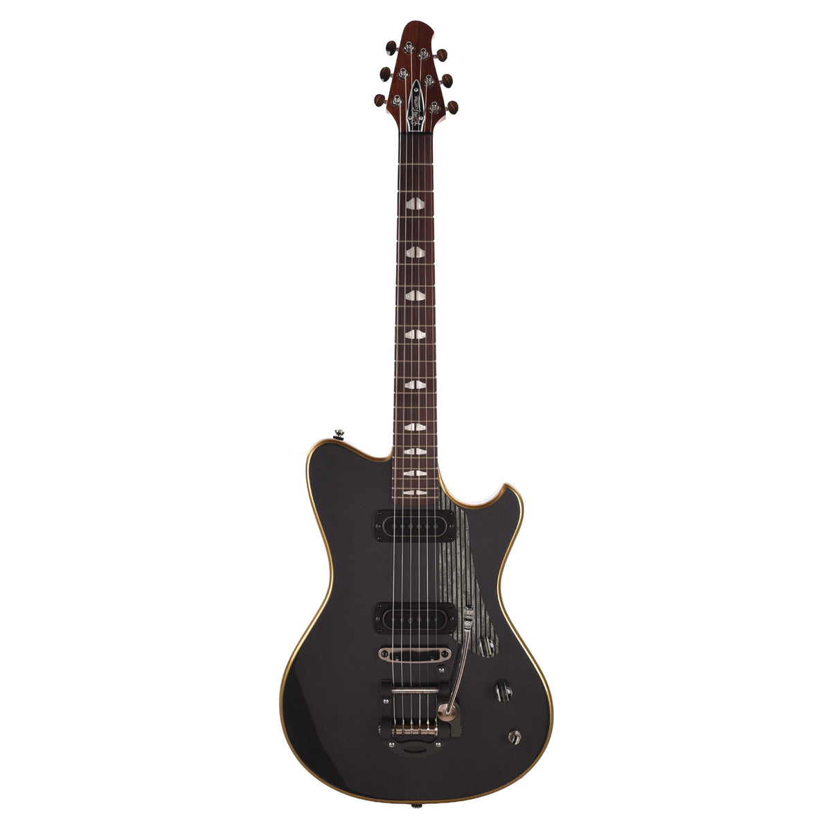 Powers Electric A-Type Custom Two Tone Light/Dark Graphite Metallic w/PF42 Pickups Electric Guitars