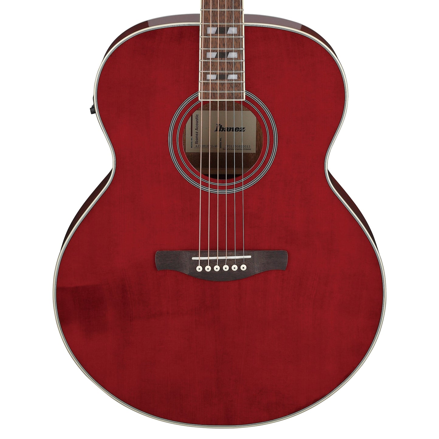 Ibanez AJ70M1EWR Jumbo Acoustic-Electric Guitar Wine Red High Gloss