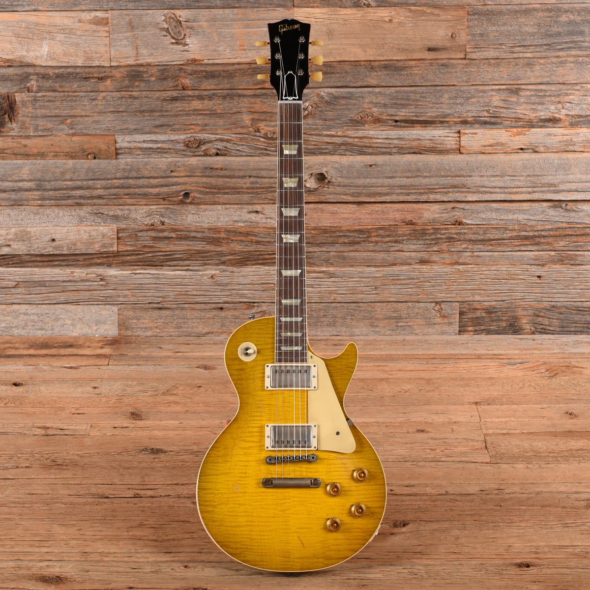 Gibson Gibson Custom Murphy Lab '59 Les Paul Standard Reissue Heavy Aging Green Lemon 2023 Electric Guitars