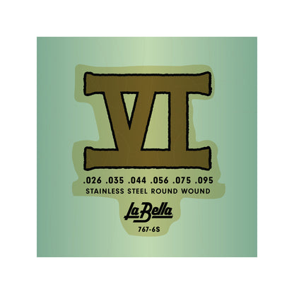 La Bella 767-6S Deep Talkin Bass Round Wound Bass VI Strings 26-95