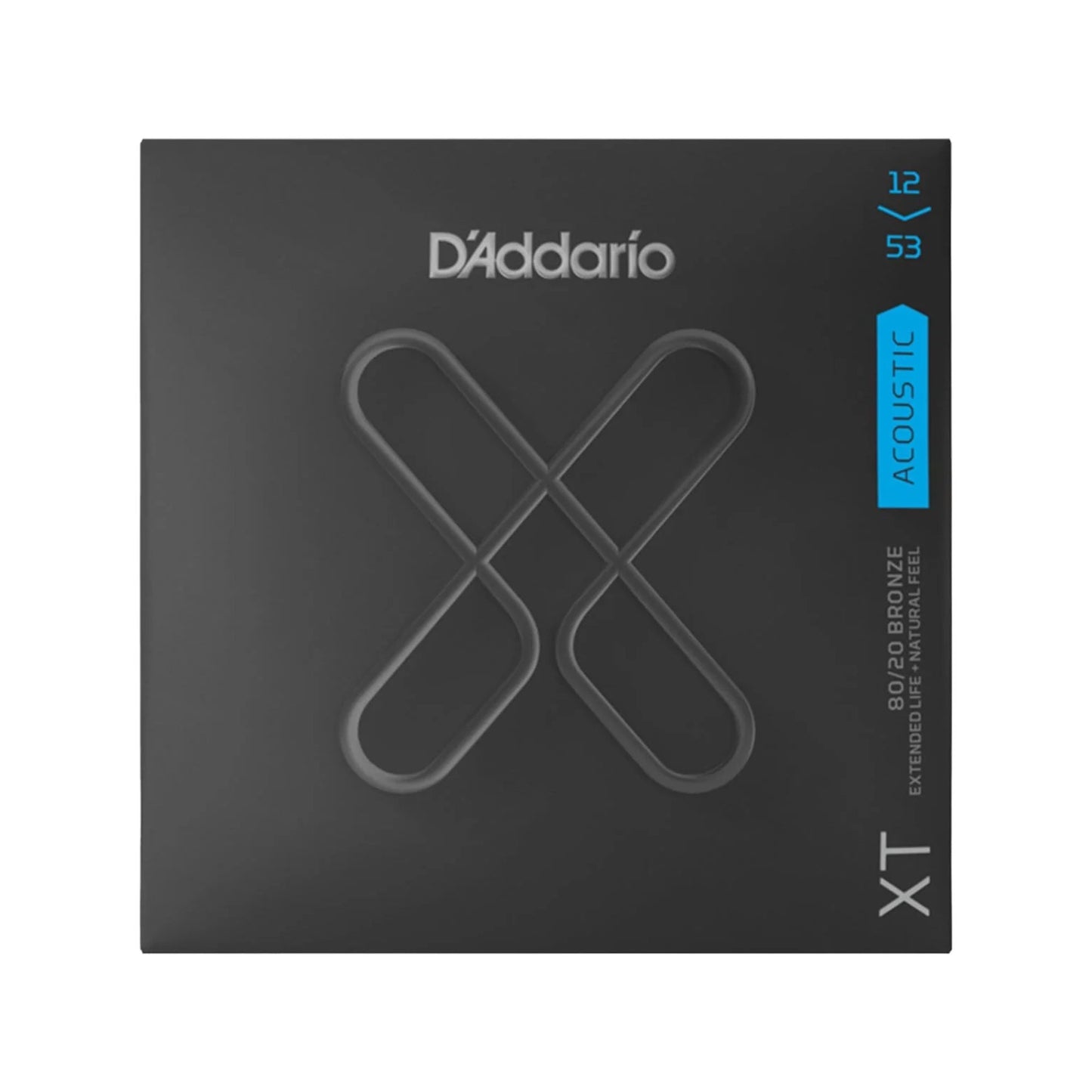 D'Addario XT 80/20 Bronze Acoustic Guitar Strings, Light 12-53