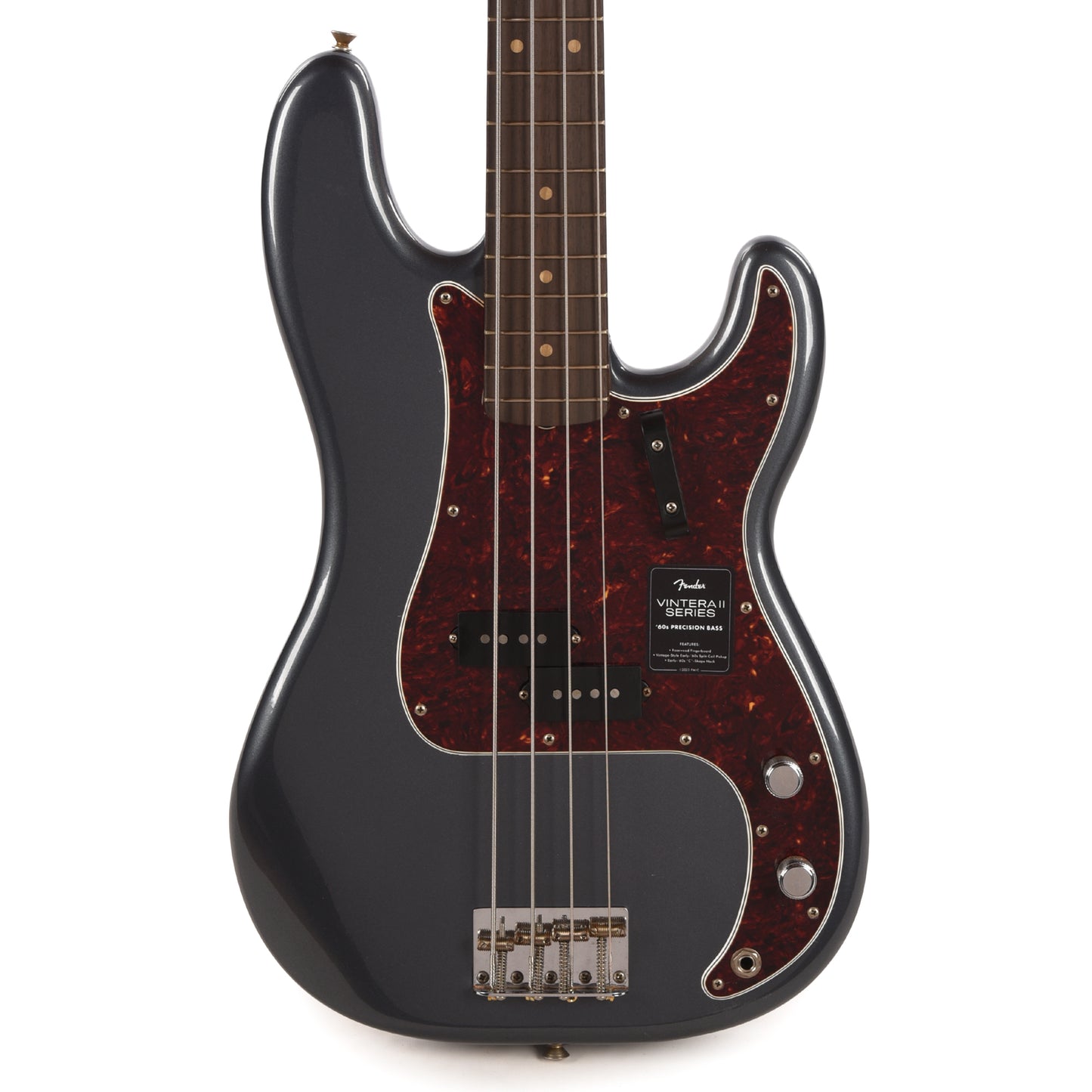 Fender Limited Edition Vintera II Road Worn '60s Precision Bass Charcoal Frost Metallic