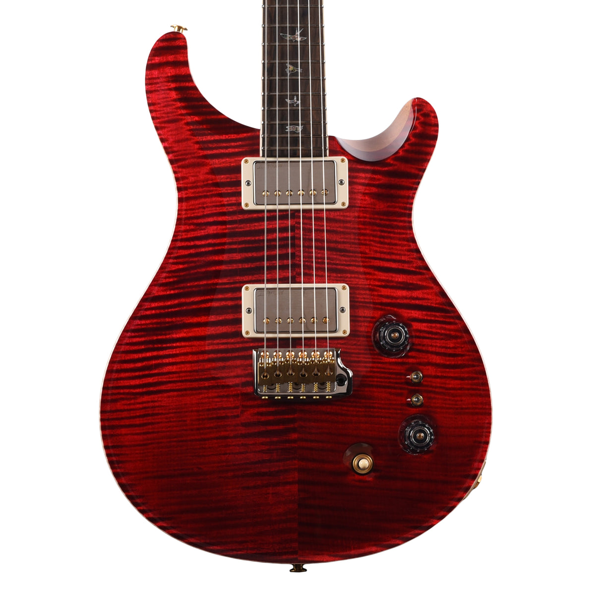 PRS Wood Library McCarty Tremolo Flame 10-Top Red Tiger w/"408" Switching, Natural Back & Stained Neck Electric Guitars