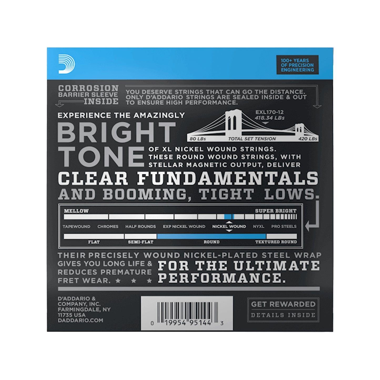 D'Addario EXL170-12 Regular Light 12-String 18-45
