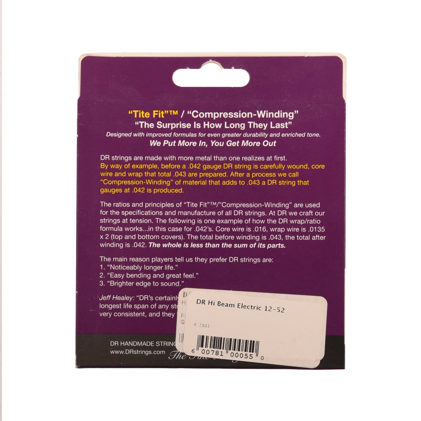 DR Strings JZR-12 Hi-Beam Electric Extra Heavy 12-52