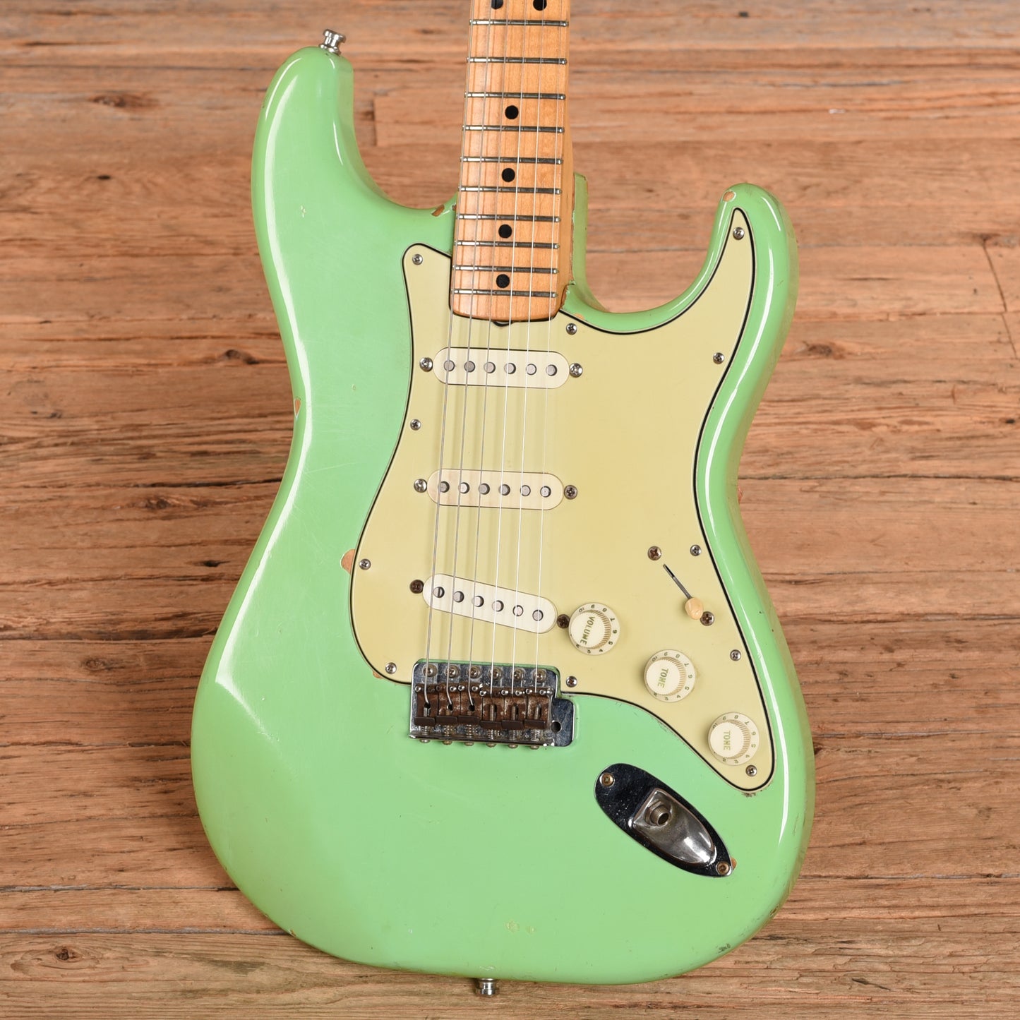 Fender 1974 Stratocaster Neck w/ Unbranded Body Seafoam Green 1974