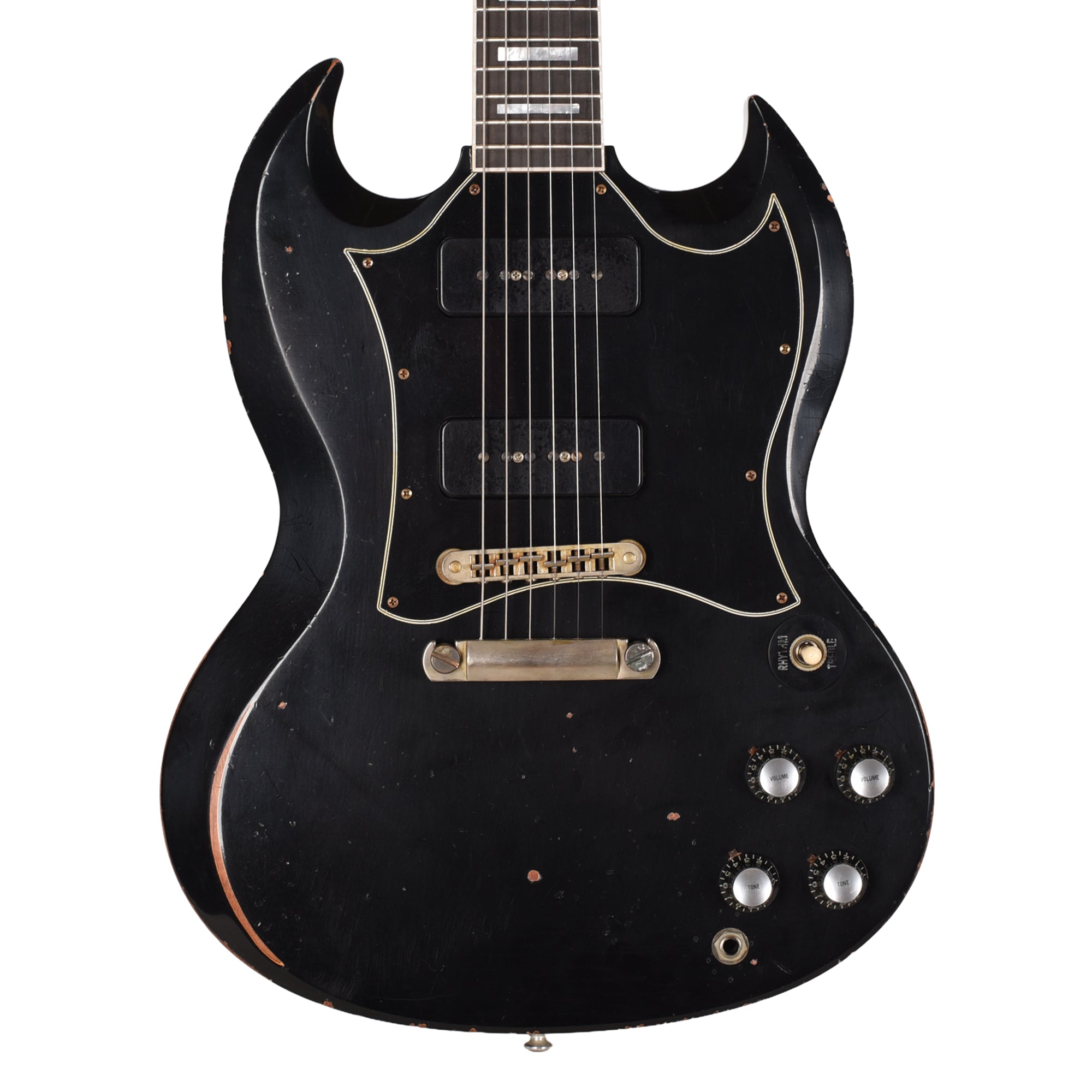 Gibson Custom Shop Limited Run SG Custom Batwing P90 Ebony Murphy Lab Heavy Aged Electric Guitars