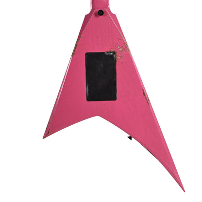 Jackson Custom Shop USA Special Edition Rhoads Platinum Pink Nitro Club Relic Electric Guitars