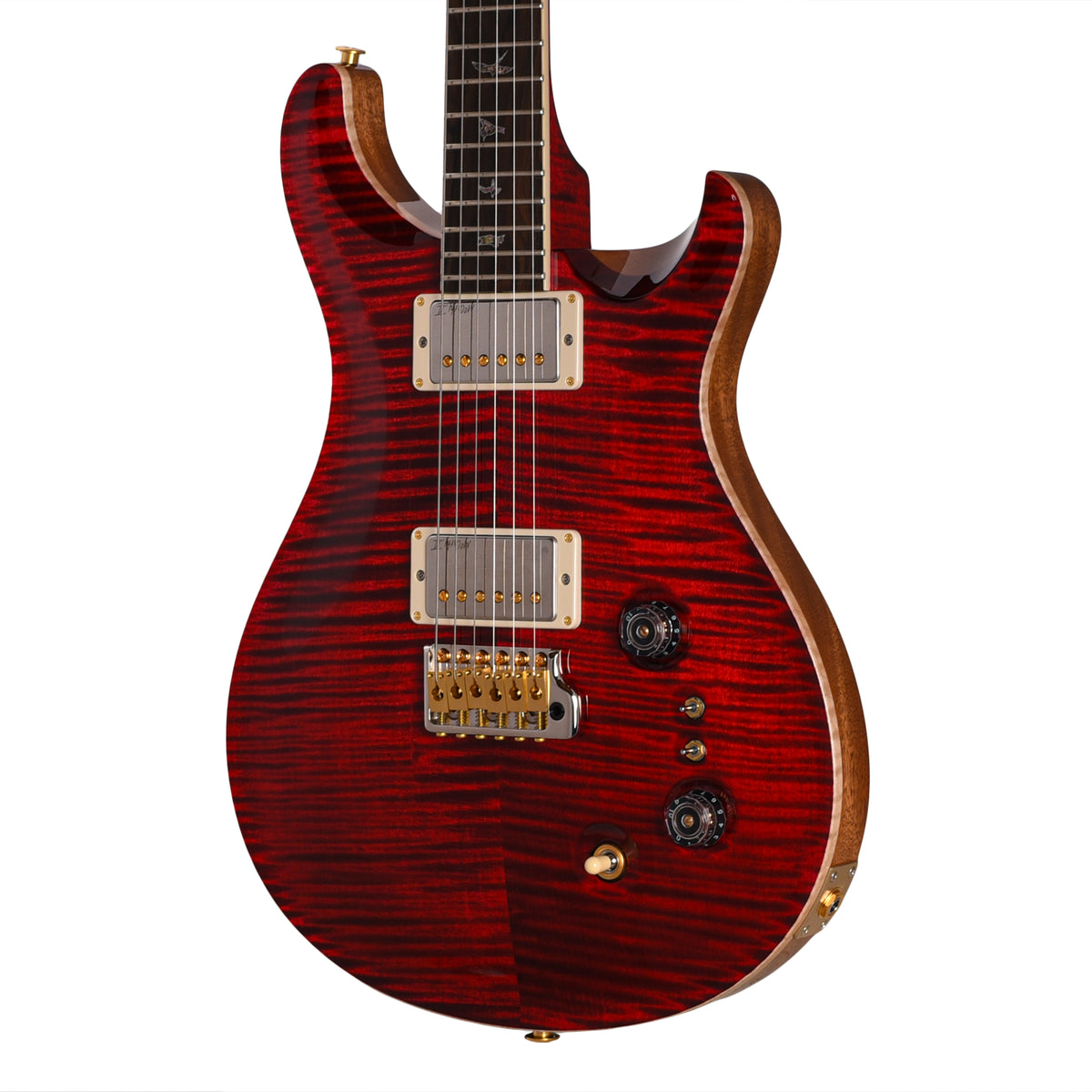 PRS Wood Library McCarty Tremolo Flame 10-Top Red Tiger w/"408" Switching, Natural Back & Stained Neck Electric Guitars