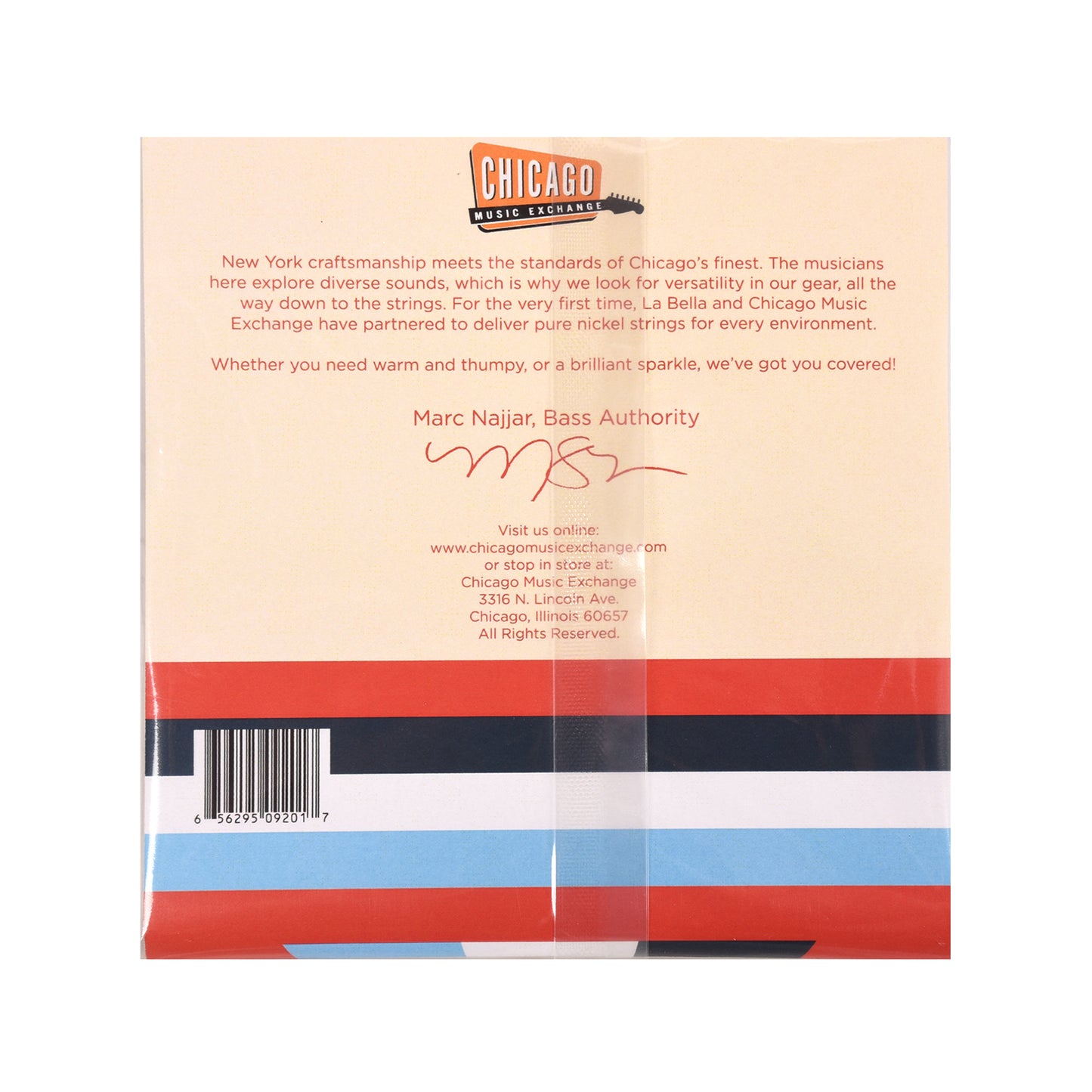 La Bella "Chicago Style" Pure Nickel Bass Strings 40-100